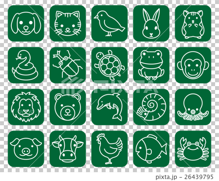 生き物のイラストアイコン 生き物のイラストアイコン 26439795