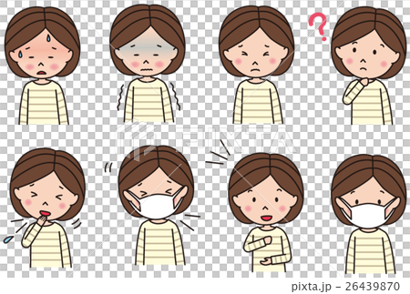 人物 表情 女性 セット 26439870