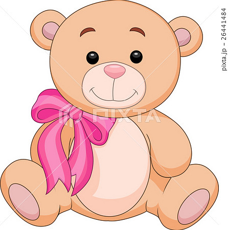 Cute bear cartoon sitting 26441484