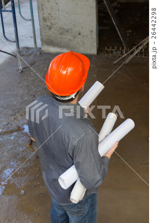 Engineer Architect at Construction Site with Engineer Architect at Construction Site with 26442298