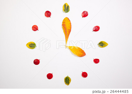Clock of autumn leafs 26444485