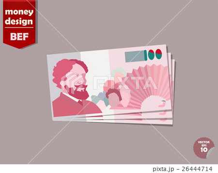 Belgian franc money paper vector design Belgian franc money paper vector design 26444714