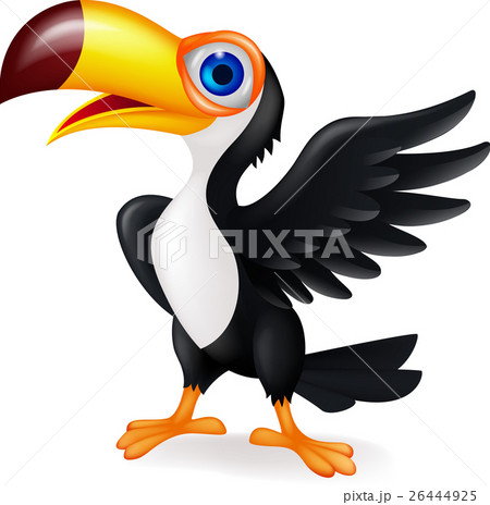 Toucan bird waving Toucan bird waving 26444925