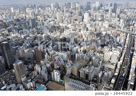 大阪市街を空撮 大阪市街を空撮 26445922