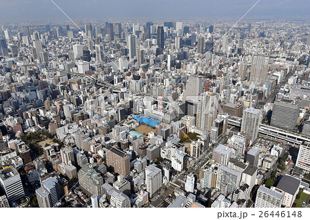 大阪市街を空撮 大阪市街を空撮 26446148