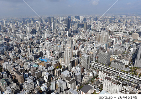 大阪市街を空撮 大阪市街を空撮 26446149