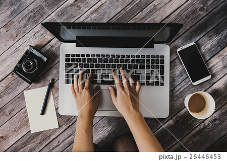 Hipster working area 26446453