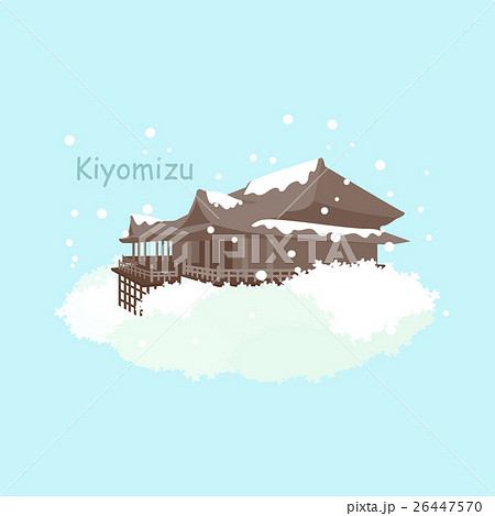 Japan Kiyomizu snow in winter 26447570