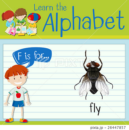 Flashcard letter F is for fly Flashcard letter F is for fly 26447857