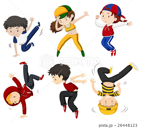 Boy And Girl Dancingのイラスト素材 26448123 Pixta