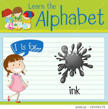 Flashcard letter I is for ink Flashcard letter I is for ink 26448176