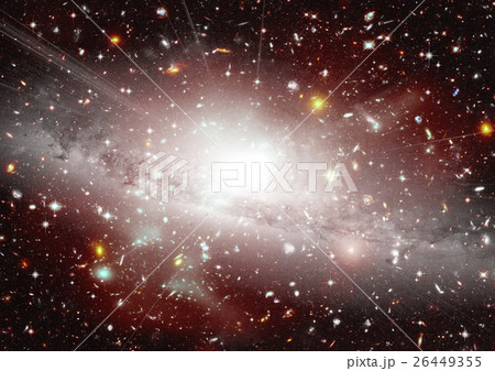 Stars, dust and gas nebula in a far galaxy 26449355