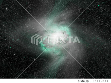 Stars, dust and gas nebula in a far galaxy Stars, dust and gas nebula in a far galaxy 26449634