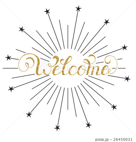 handwriting inscription welcome 26450031