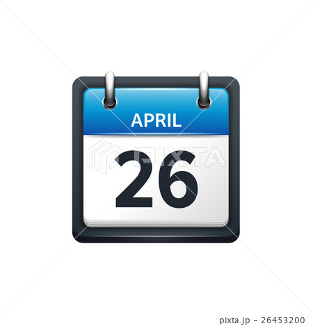 April 26. Calendar icon.Vector illustration,flat 26453200