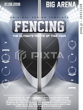 Poster Template of Fencing 26453208