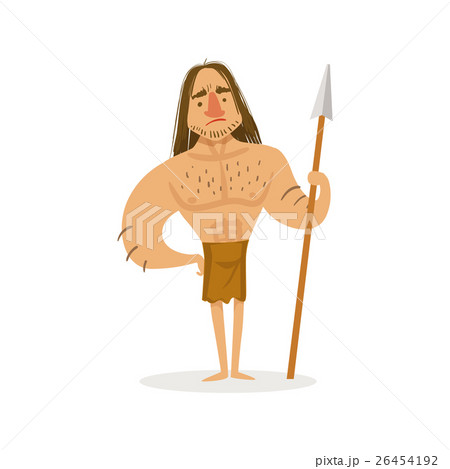 Tall Muscly Warrior With A Spear Wearing Loincloth 26454192
