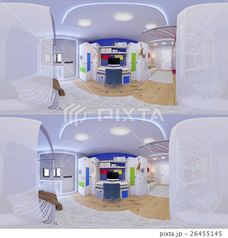 Render spherical 360 degrees, seamless panorama Render spherical 360 degrees, seamless panorama 26455145