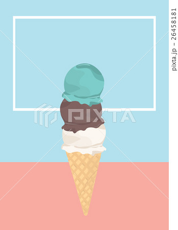 Icecream badge frozen sweets and cold summer 26458181