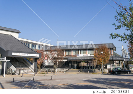 新鵜沼駅 西口 鵜沼駅空中歩道の写真素材 2645