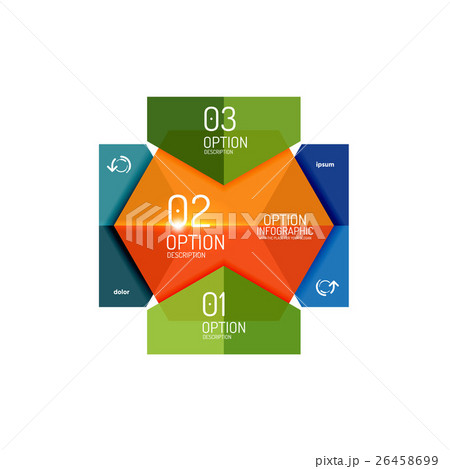 Infographic modern templates - geometric shapes 26458699