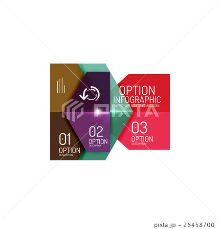 Infographic modern templates - geometric shapes 26458700