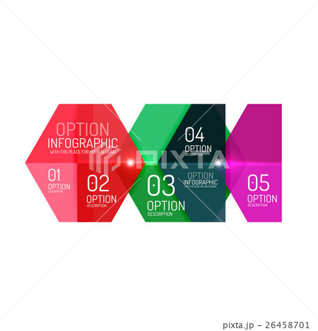 Infographic modern templates - geometric shapes 26458701