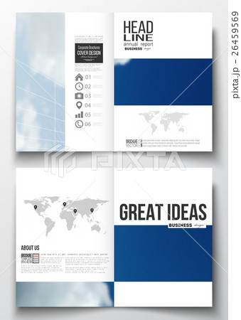 Set of business templates for brochure, magazine Set of business templates for brochure, magazine 26459569