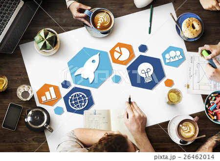 Global Business Strategy Planning Icon Concept 26462014