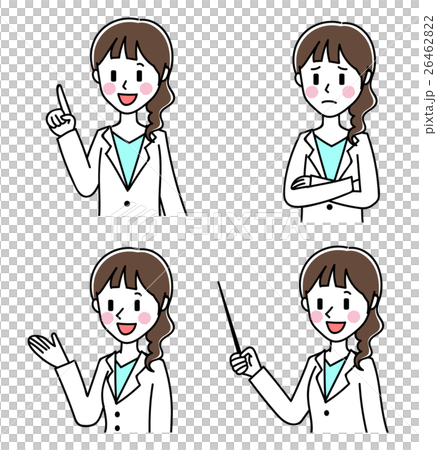 女性　医者　白衣 26462822