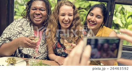 Women Taking Pictures Device Concept 26463592