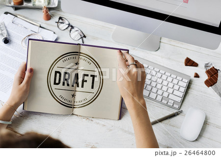 Draft Design Line Outline Sketch Style Graphic Concept 26464800