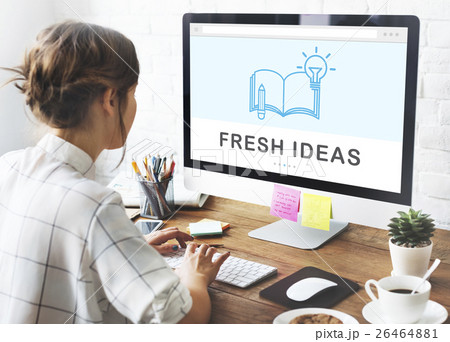 Be Creative E-learning Innovation Education Knowledge Concept 26464881