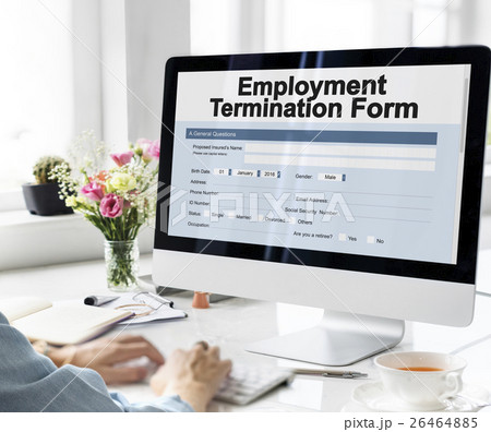 Employment Termination Form Document Concept 26464885