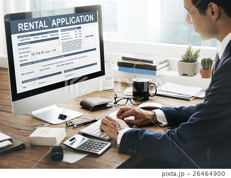 Rental Application Form Financial Concept 26464900