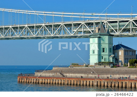 朝の舞子公園 明石海峡大橋と孫文記念館 26466422