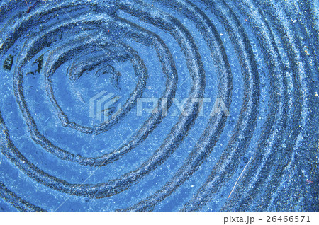 枯山水 波模様に水溜り 枯山水 波模様に水溜り 26466571