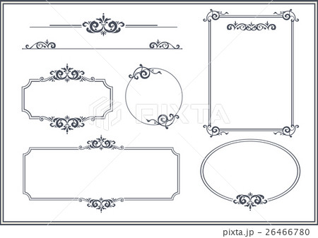 飾り枠のイラスト素材