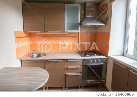 The interior of an empty kitchen 26466969