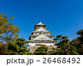 Osaka castle with blue sky background at Japan 26468492