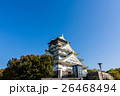 Osaka castle with blue sky background at Japan 26468494