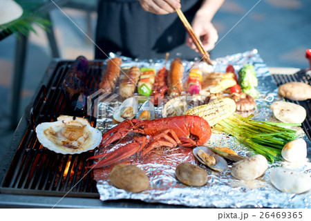 Seafood Lobster barbecue 26469365