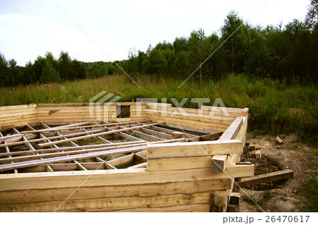 construction of wooden houses 26470617