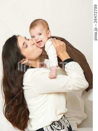 Mother and baby, happy family portrait 26472789