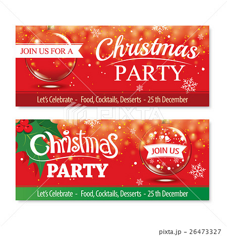Invitation merry christmas card design template. 26473327