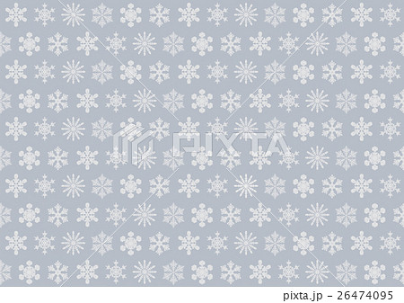 雪の結晶 イラスト 背景 グレー 26474095