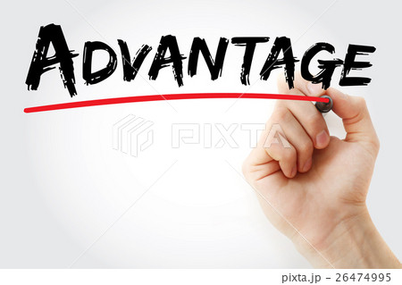Hand writing Advantage with marker Hand writing Advantage with marker 26474995