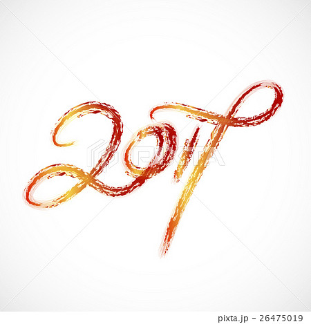 Hand drawn lettering greeting card with 26475019