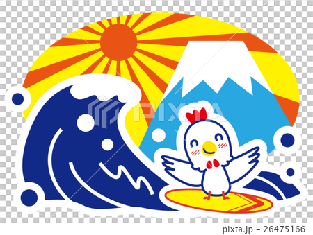 Roosters enjoying surfing 26475166