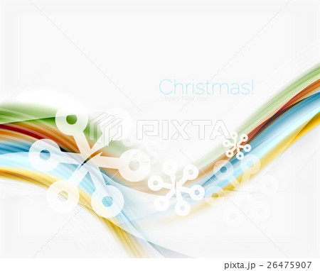 Wave with snow background 26475907